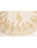 Off Shoulder Gold Lace Flower Girl Dress Birthday Girl Dress